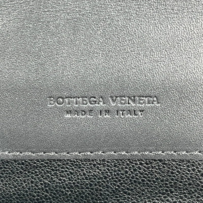 BOTTEGA VENETA Intrecciato Leather Bi-fold Long Wallet - Black 