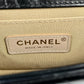CHANEL Boy Chanel 20 Studded Calfskin Chain Shoulder Bag - Black 