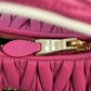 MiuMiu ワンダー マテラッセレザー ハンドバッグ ショルダーバッグ - ピンク