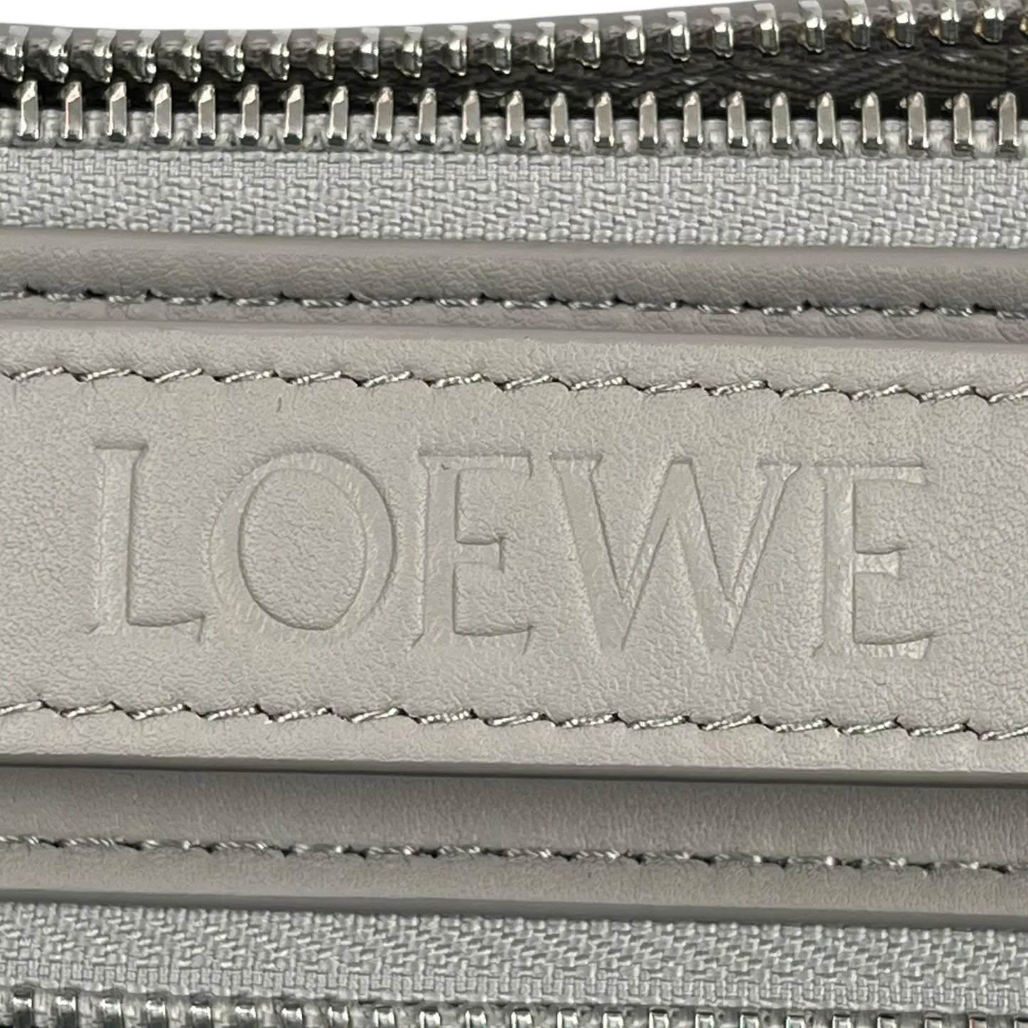 LOEWE Crossbody Camera Bag Mini Calfskin Shoulder Bag - Grey 
