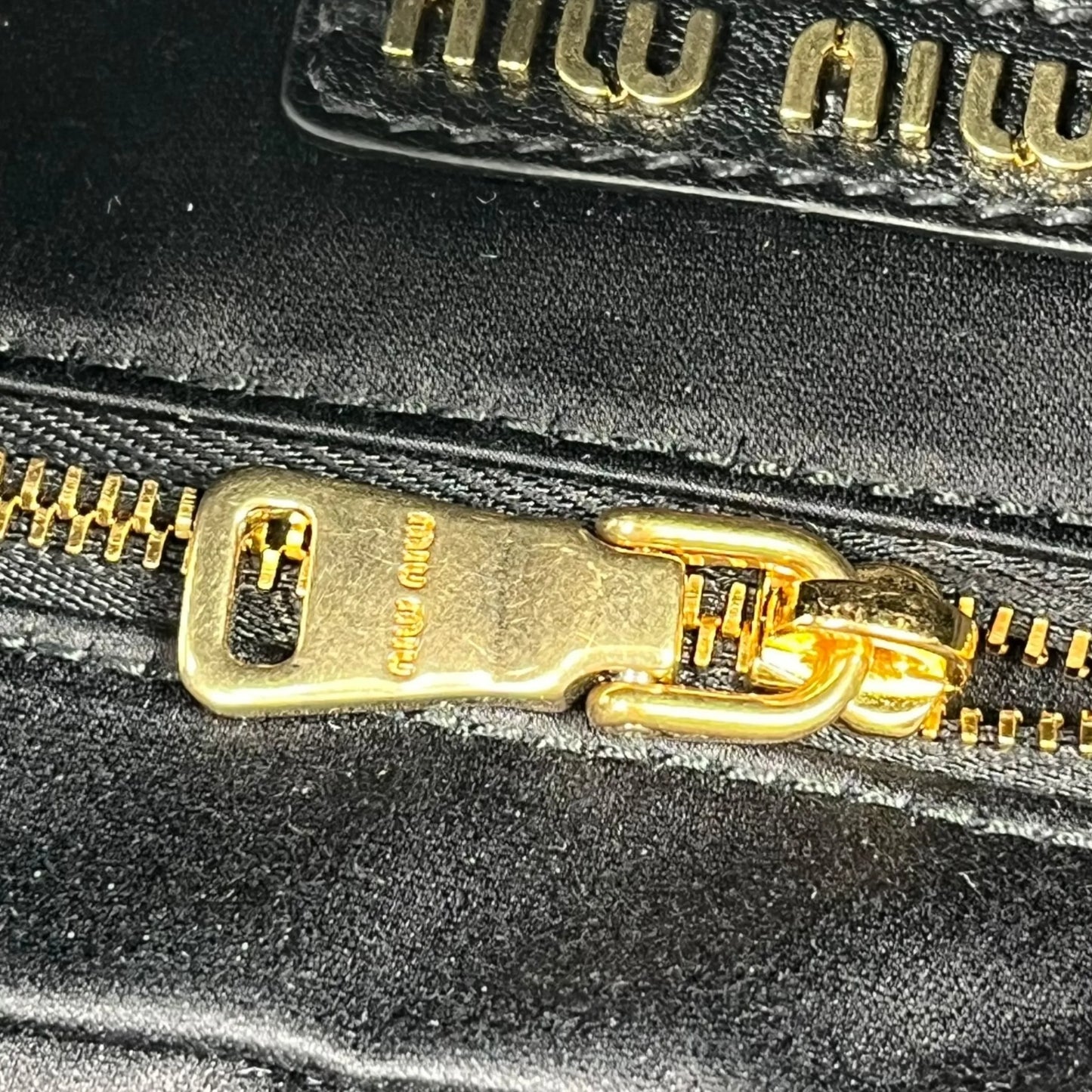 MIUMIU Matelasse Leather Second Bag Handbag - Black