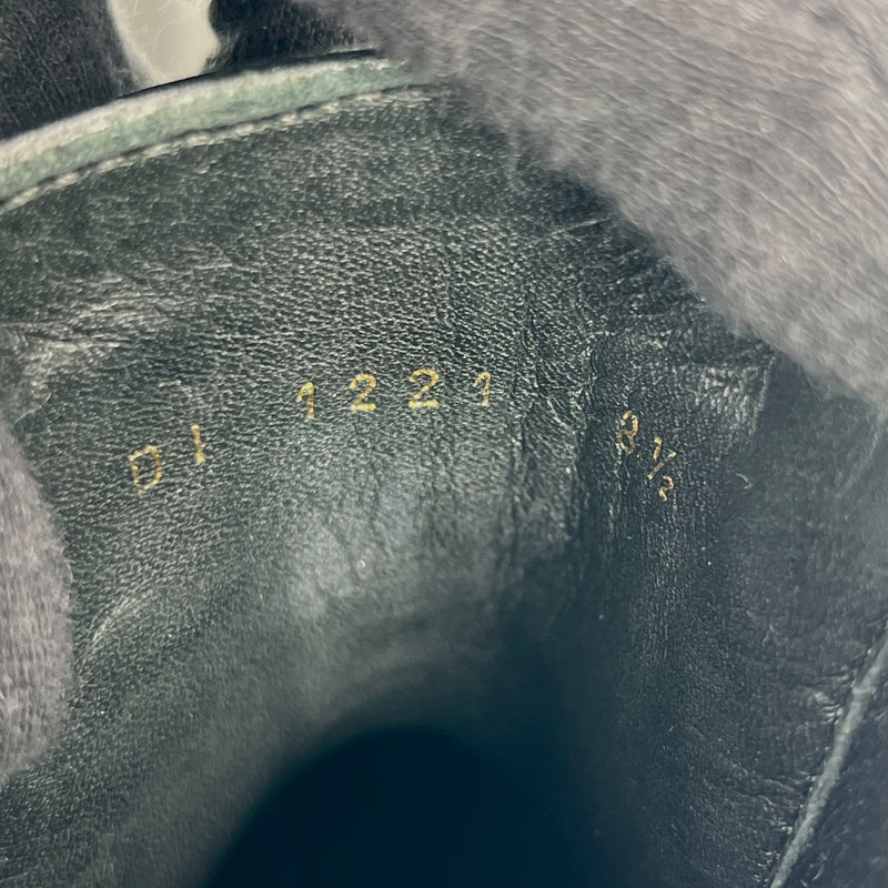 Louis Vuitton Black Leather Boots Men's Shoes - Black 