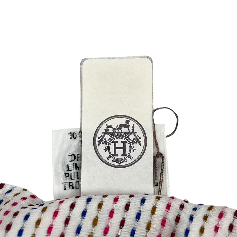 Hermès Twilly Scarf Kanta Chevaloscope Neon - White x Multicolor 