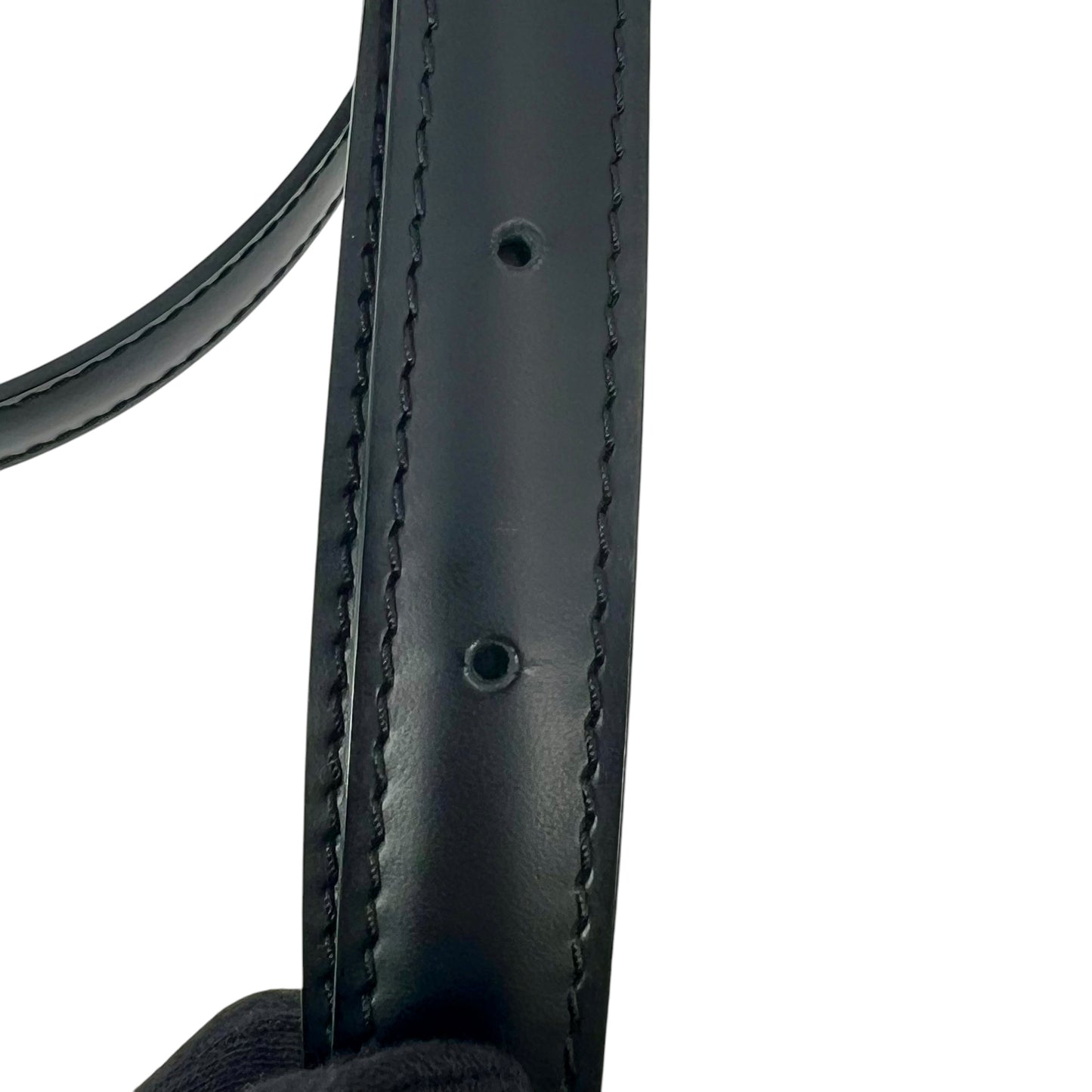 Louis Vuitton Black Leather Strap - Black - 09769 