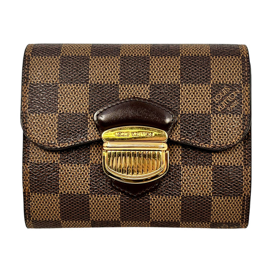 Louis Vuitton Damier Portefeuille Joy Bi-fold Compact Wallet - Dark Brown 