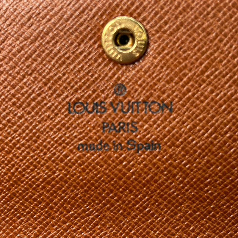 Louis Vuitton モノグラム キャンバス ポルトモネ クレディ 長財布 - ブラウン