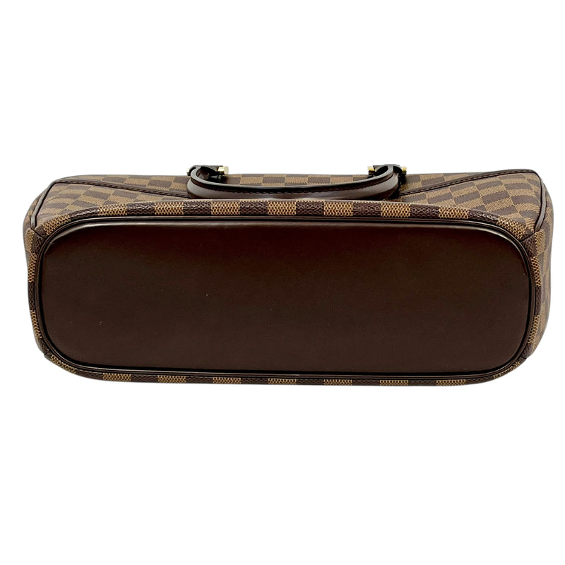 Louis Vuitton Damier Ebene Saria Horizontal Handbag - Dark Brown 