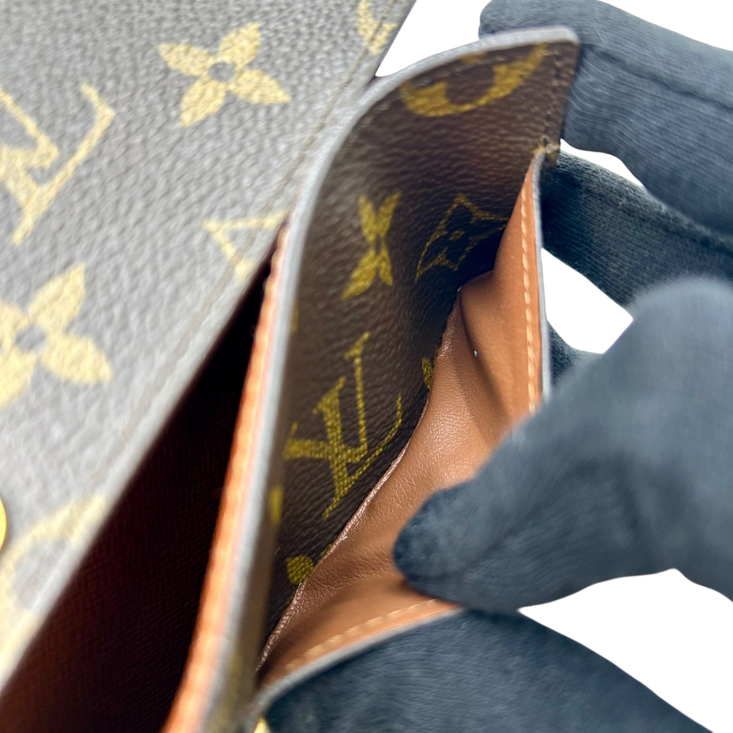 Louis Vuitton モノグラム キャンバス ポルトモネクレディ 長財布 - ブラウン