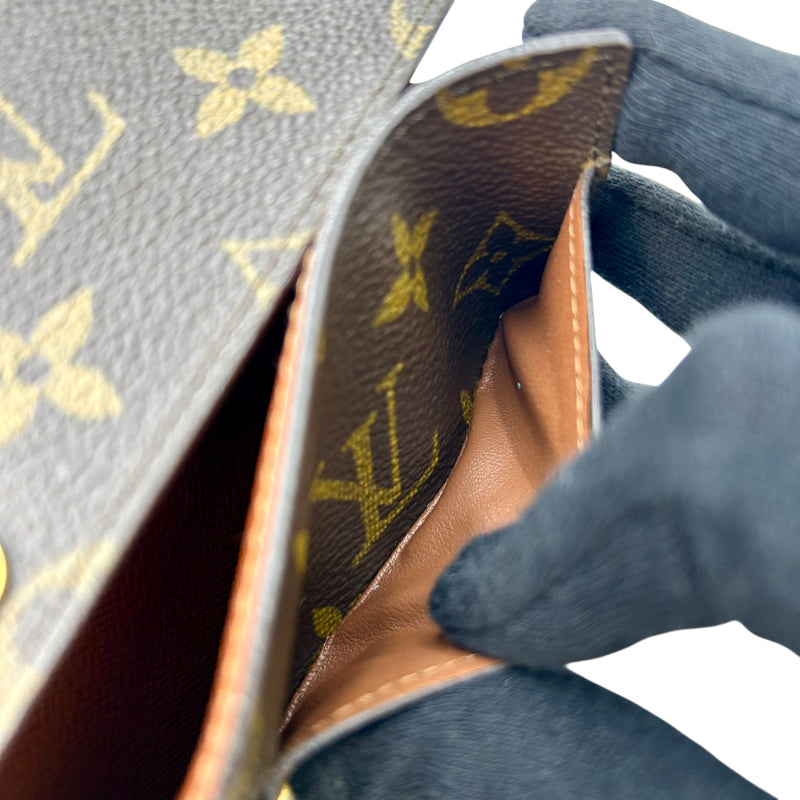 Louis Vuitton モノグラム キャンバス ポルトモネクレディ 長財布 - ブラウン