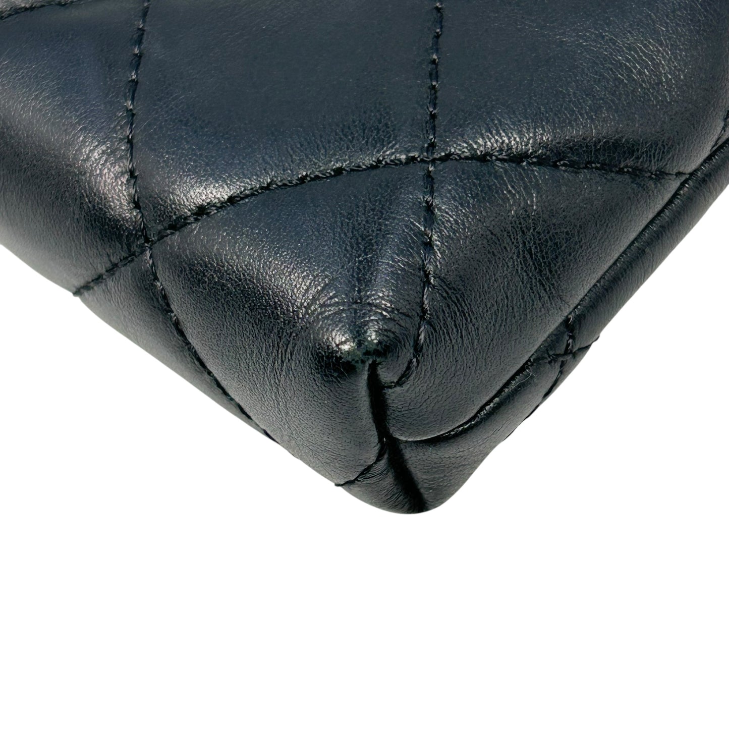 CHANEL Cambon Coco Mark Coin Case - Black 