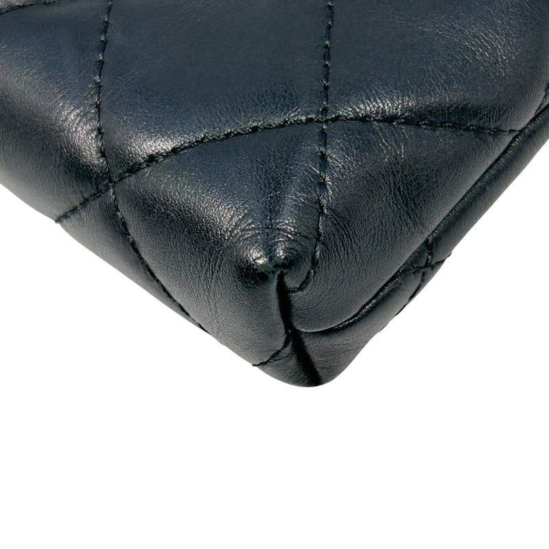 CHANEL Cambon Coco Mark Coin Case - Black 