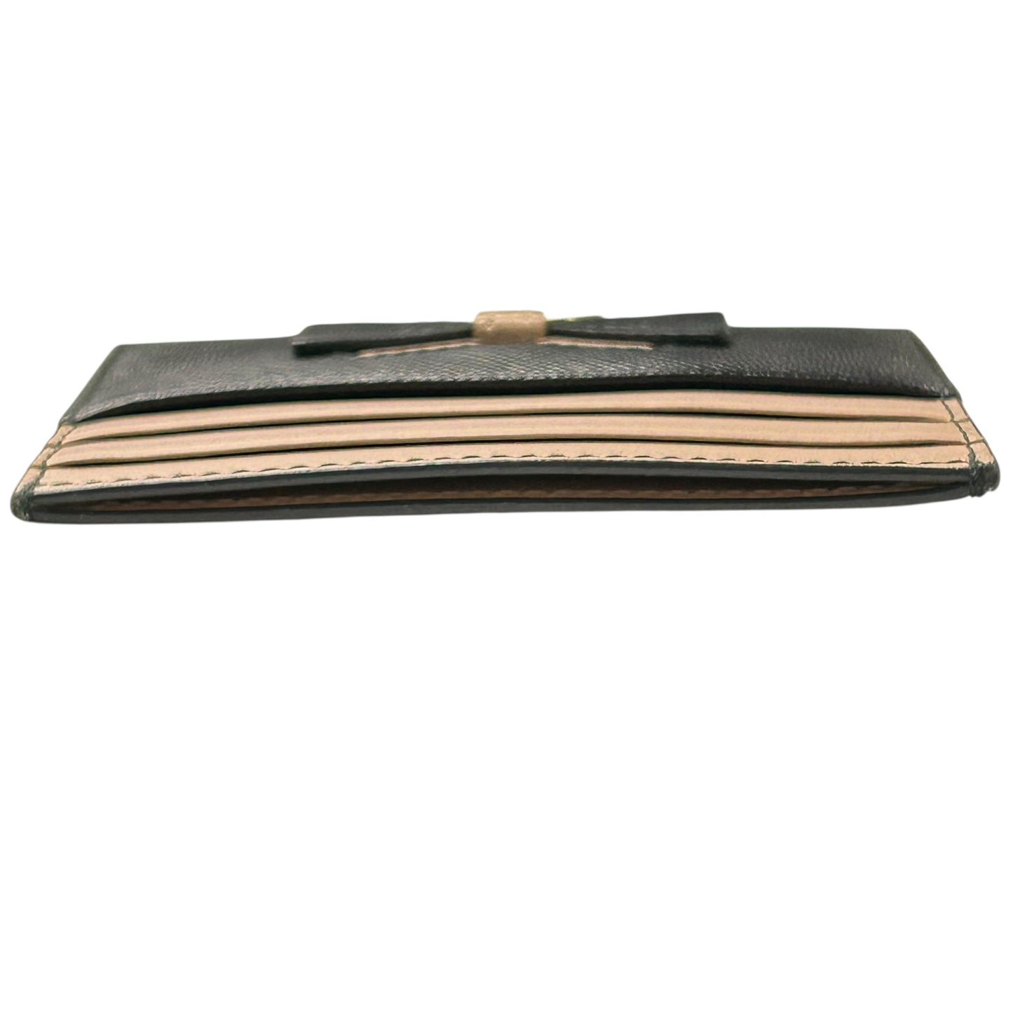 PRADA Saffiano Card Case - Pink and Black 