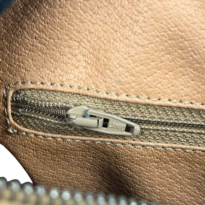 CELINE Macadam Boston Canvas Handbag - Brown 