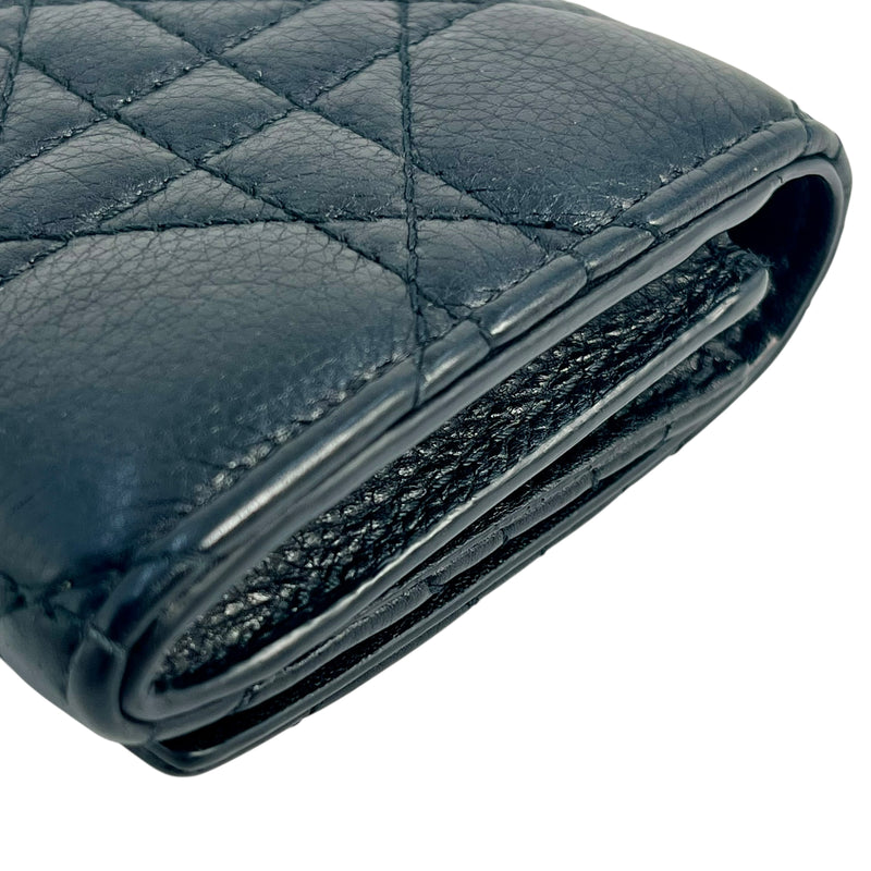 Dior Caro XS Bifold Compact Wallet - Black
