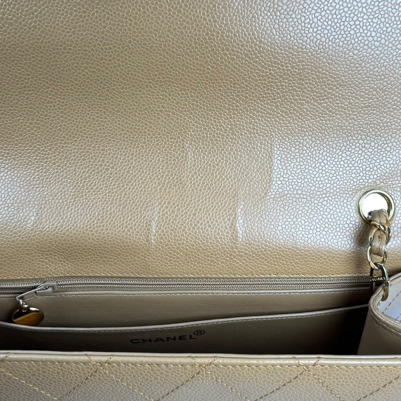 CHANEL Matelasse 30 Caviar Leather Chain Shoulder Bag - Brown 