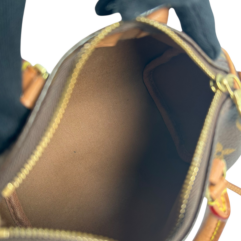 Louis Vuitton モノグラム キャンバス ナノ スピーディ ミニバッグ ショルダーバッグ - ブラウン