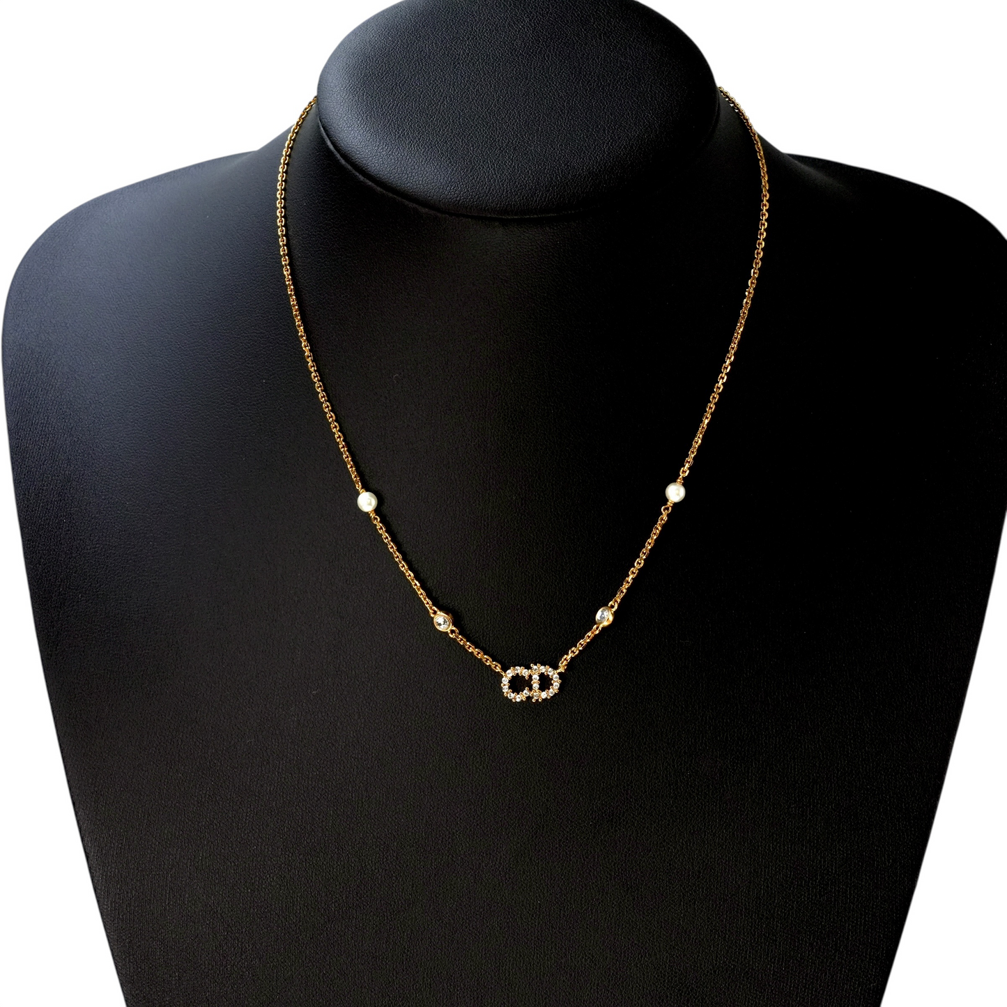 Dior Clair D Lune クレール ディー リュヌ レジンパール ネックレス - メタル