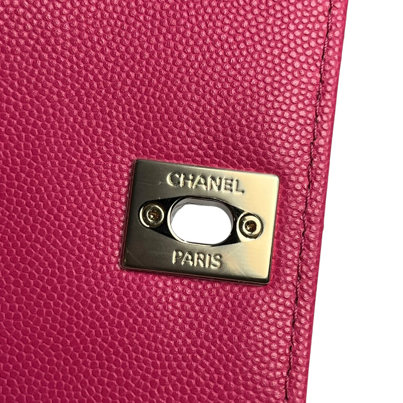 CHANEL ココ ハンドル 19XXS キャビアスキン ハンドバッグ - ピンク