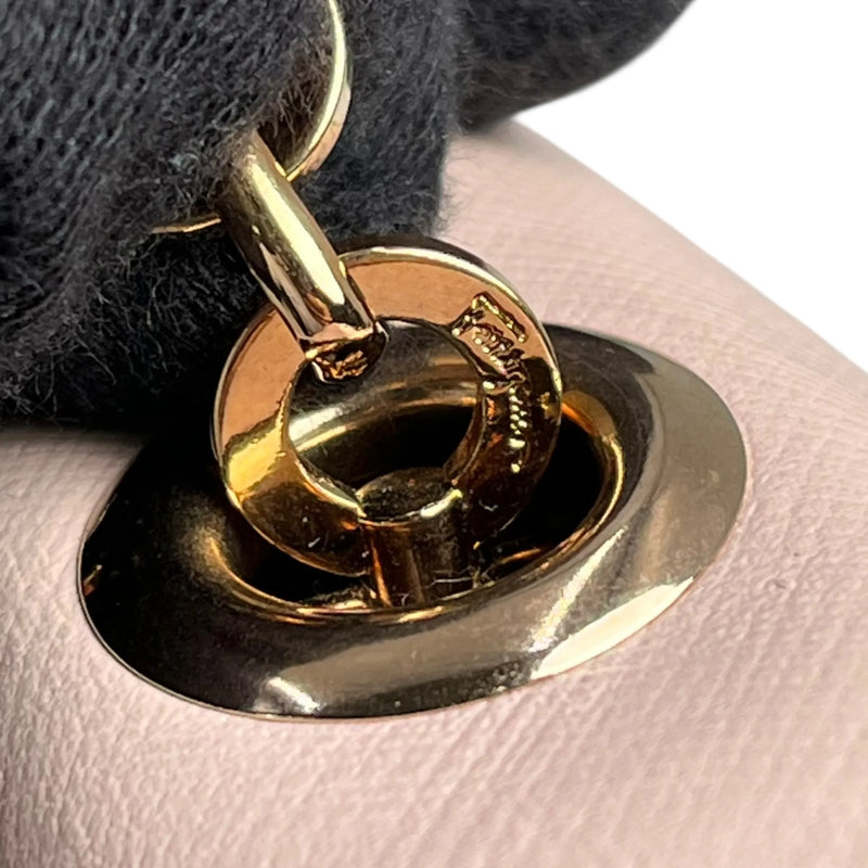 Ferragamo Gancini Leather Shoulder Bag - Pink 