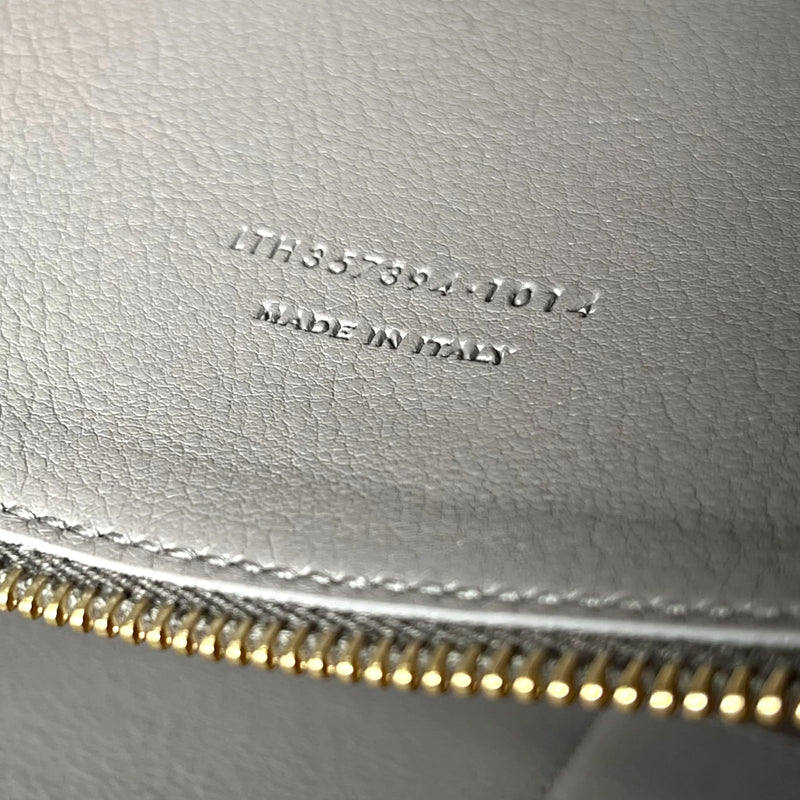 Saint Laurent カバス レザー ハンドバッグ - グレー