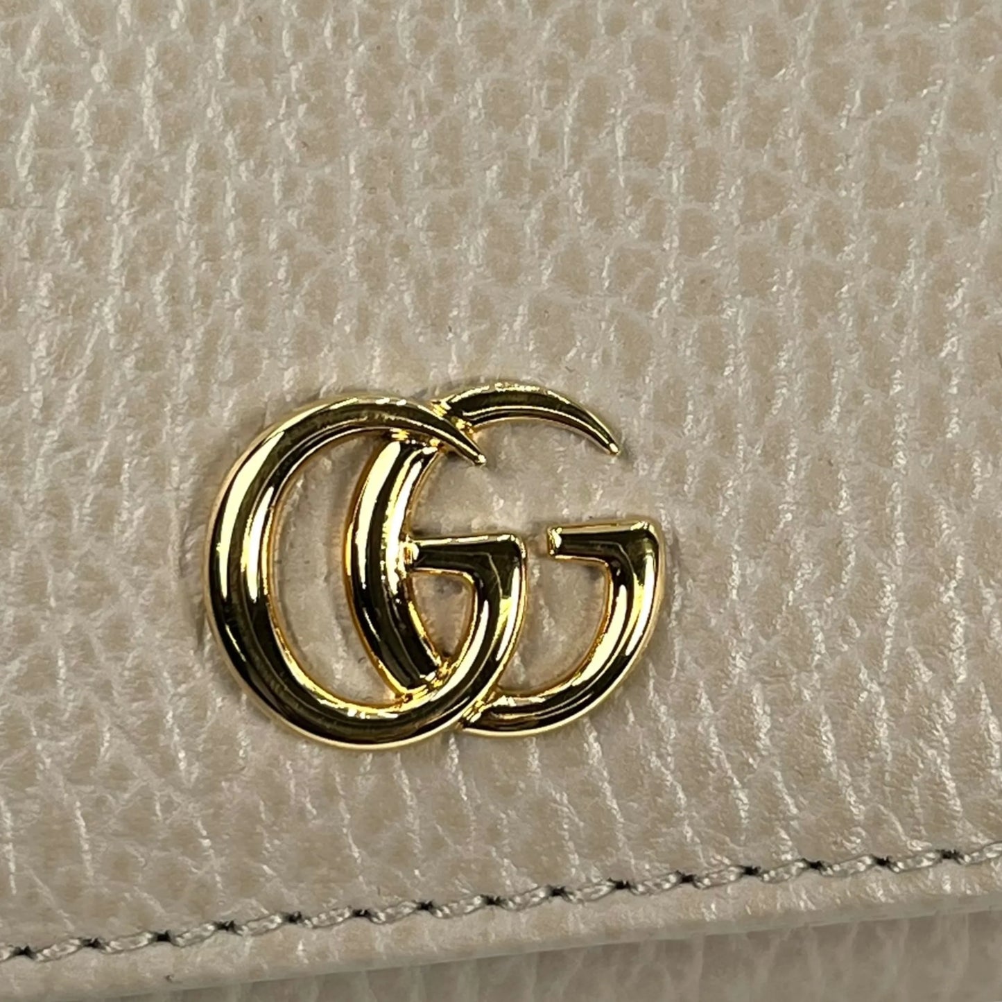 GUCCI Double G Tri-fold Compact Wallet - Gray 