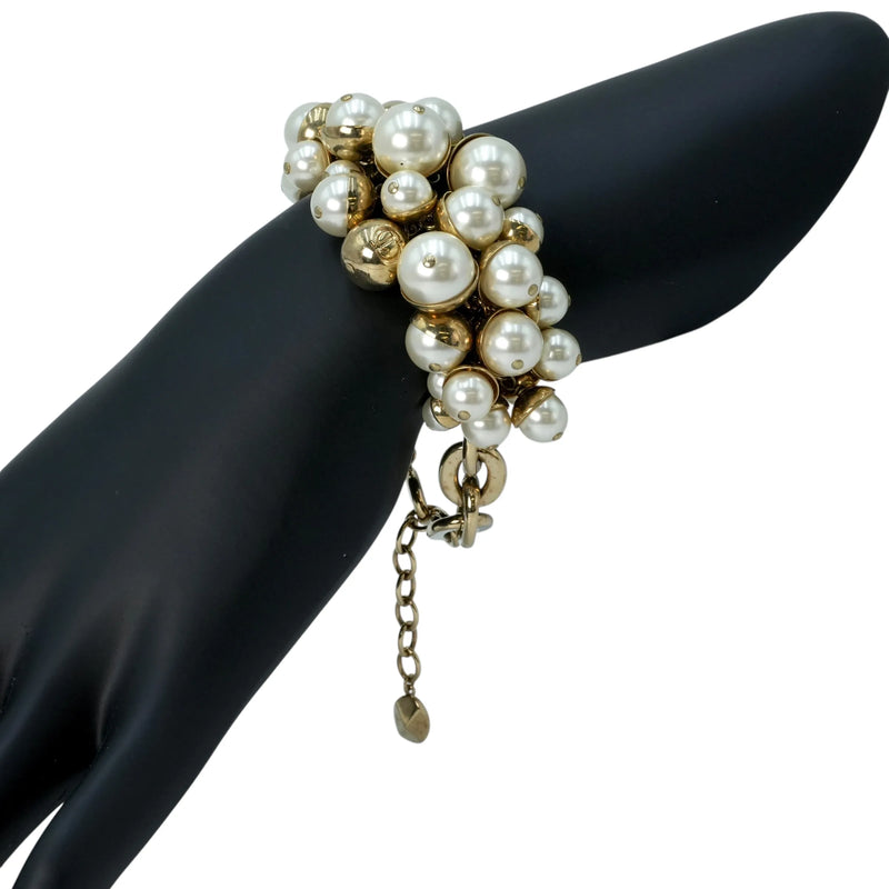 Dior パール チャーム ブレスレット - GP - 24253