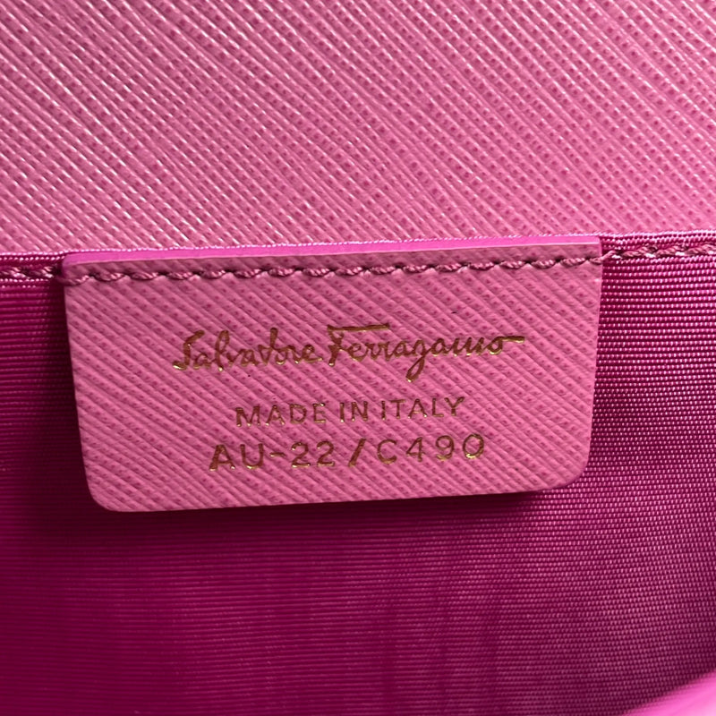 Ferragamo Vera Ribbon Shoulder Bag - Pink 