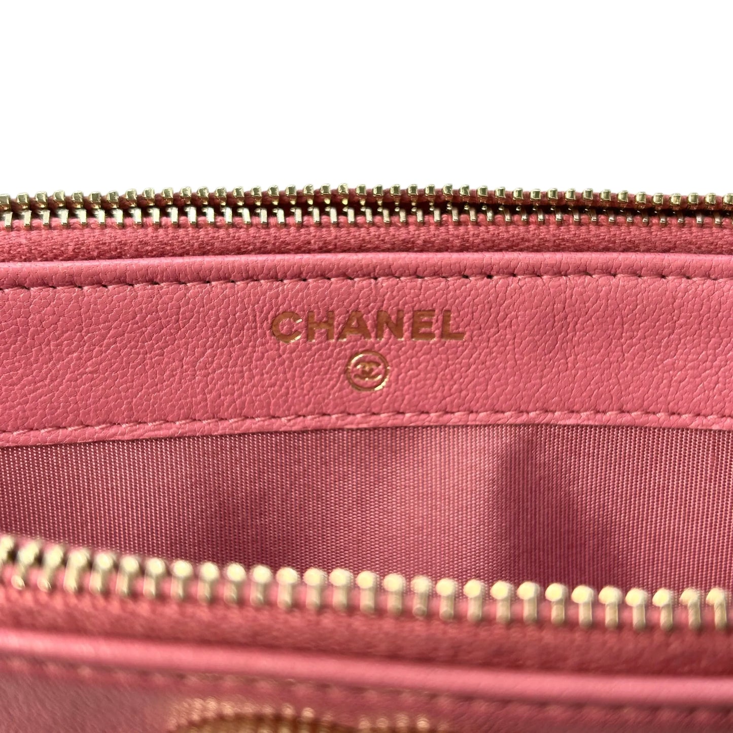 CHANEL Materasse Caviarskin Chain Wallet - Pink - 31343 