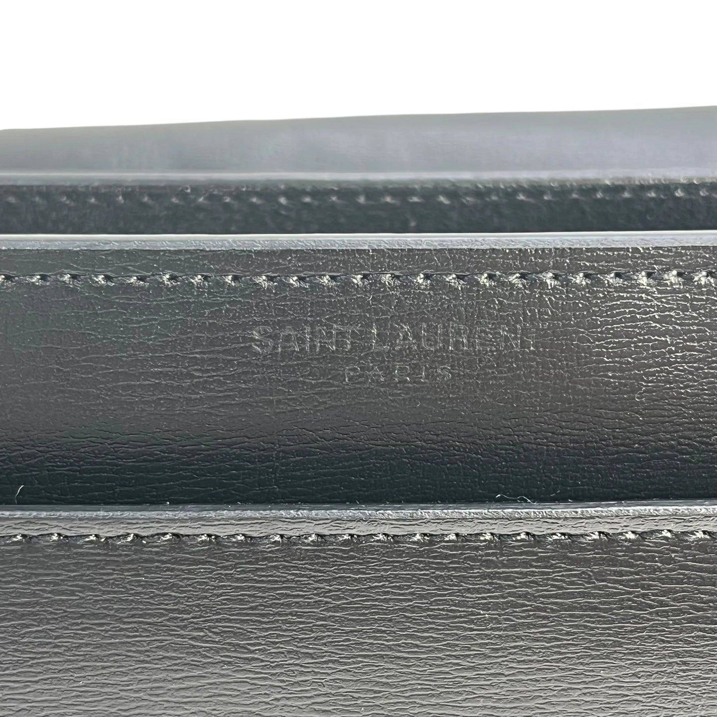 SAINT LAURENT サンセット ミディアム レザー チェーンショルダーバッグ - ブラック