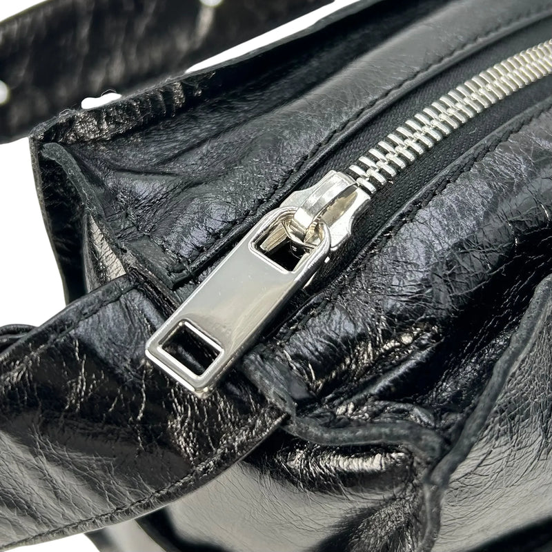 Maison Margiela Leather Shoulder Bag - Black 