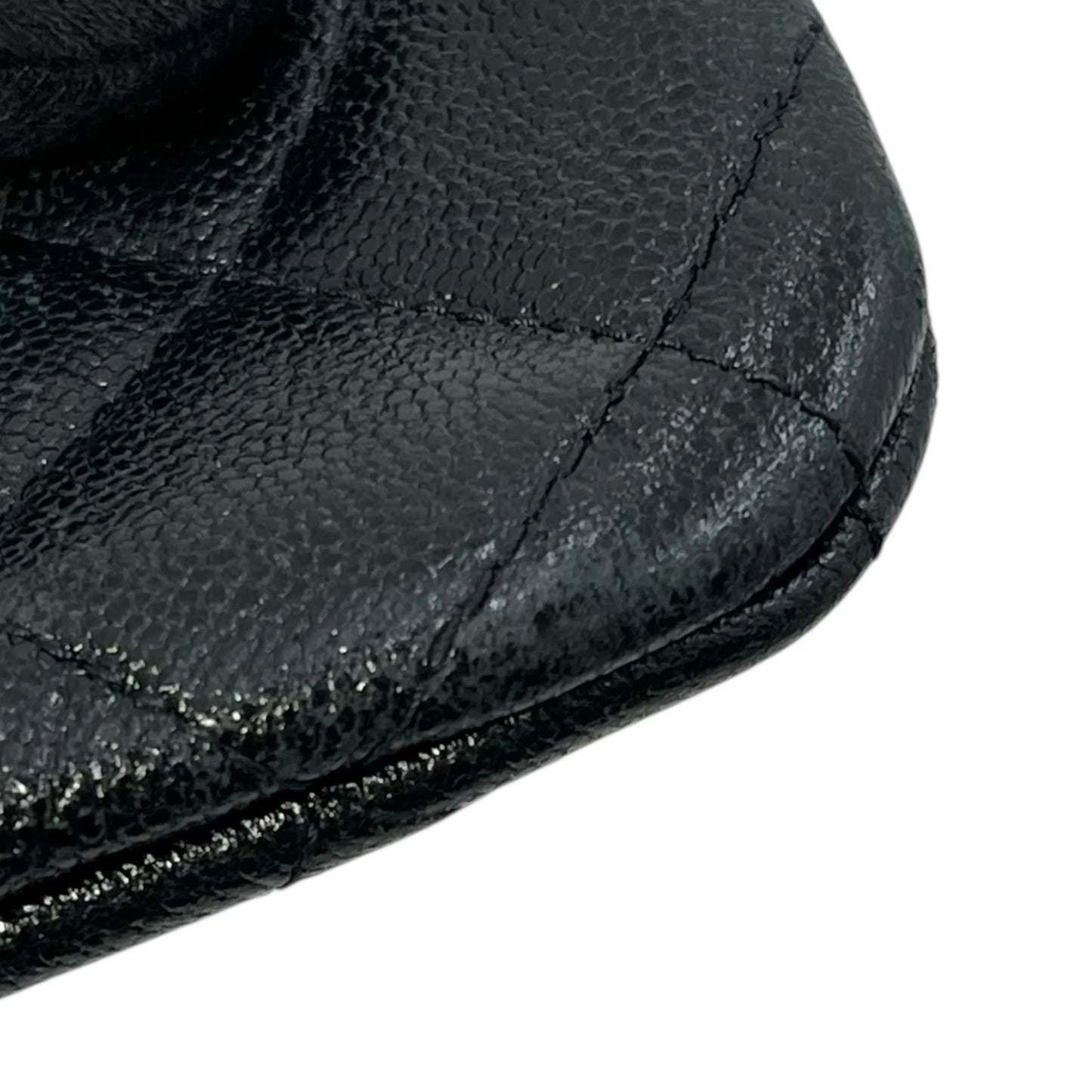 CHANEL キャビアスキン クラシック ジップ コインケース - ブラック