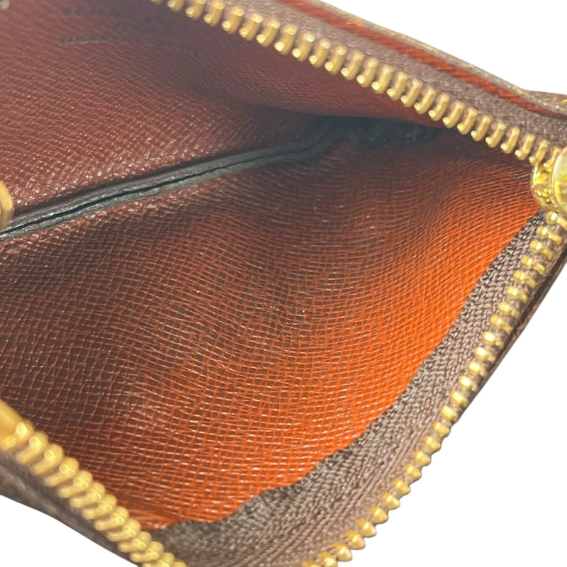 LOUIS VUITTON Monogram Pochette Cle Key Case/Coin Case - Brown 