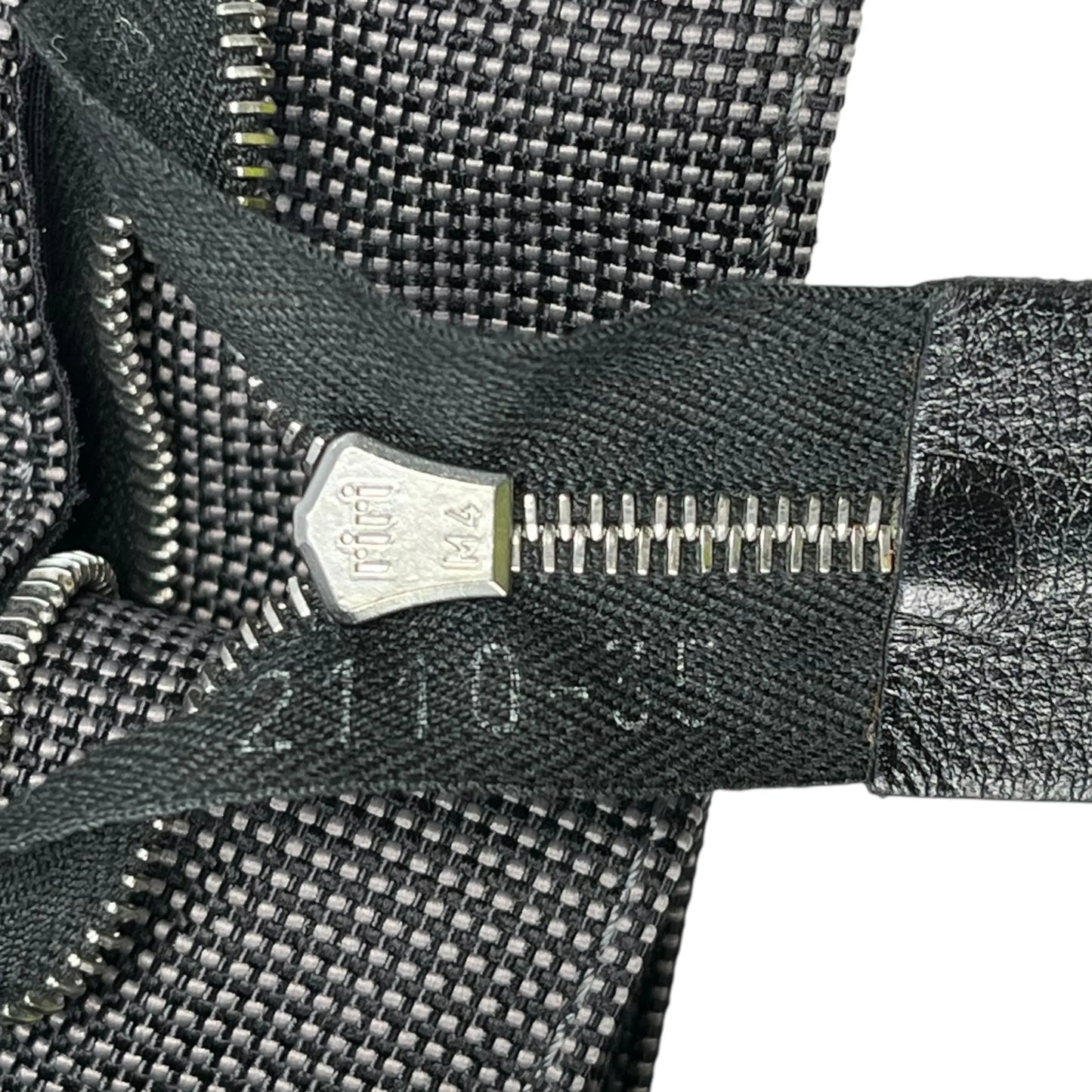 HERMES Air Line Canvas Clutch Bag - Grey 