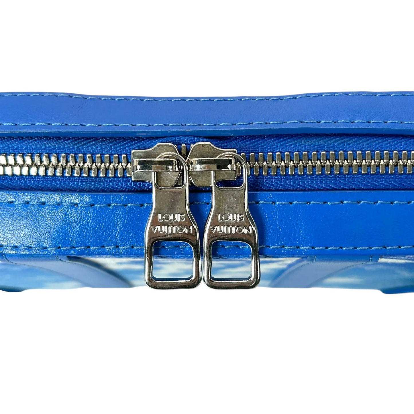 LOUIS VUITTON Soft Trunk Monogram LV Clouds Shoulder Bag - Blue 