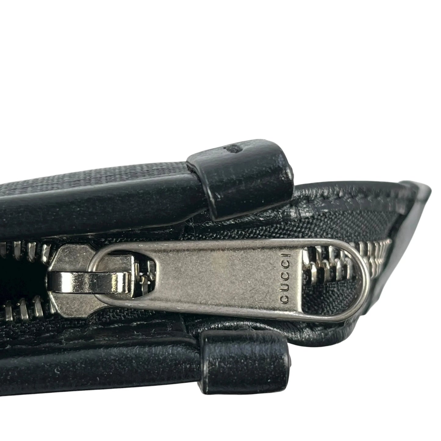 GUCCI GGスプリームキャンバス インターロッキングG クラッチバッグ - ブラック