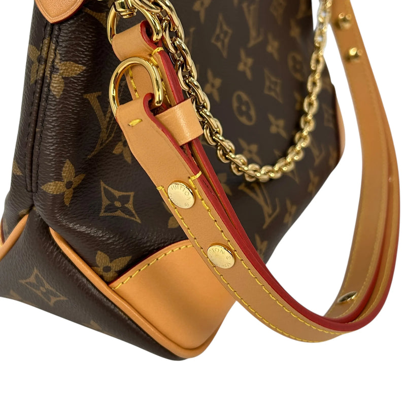 LOUIS VUITTON ナノ ブローニュ モノグラムキャンバス ショルダーバッグ - ブラウン