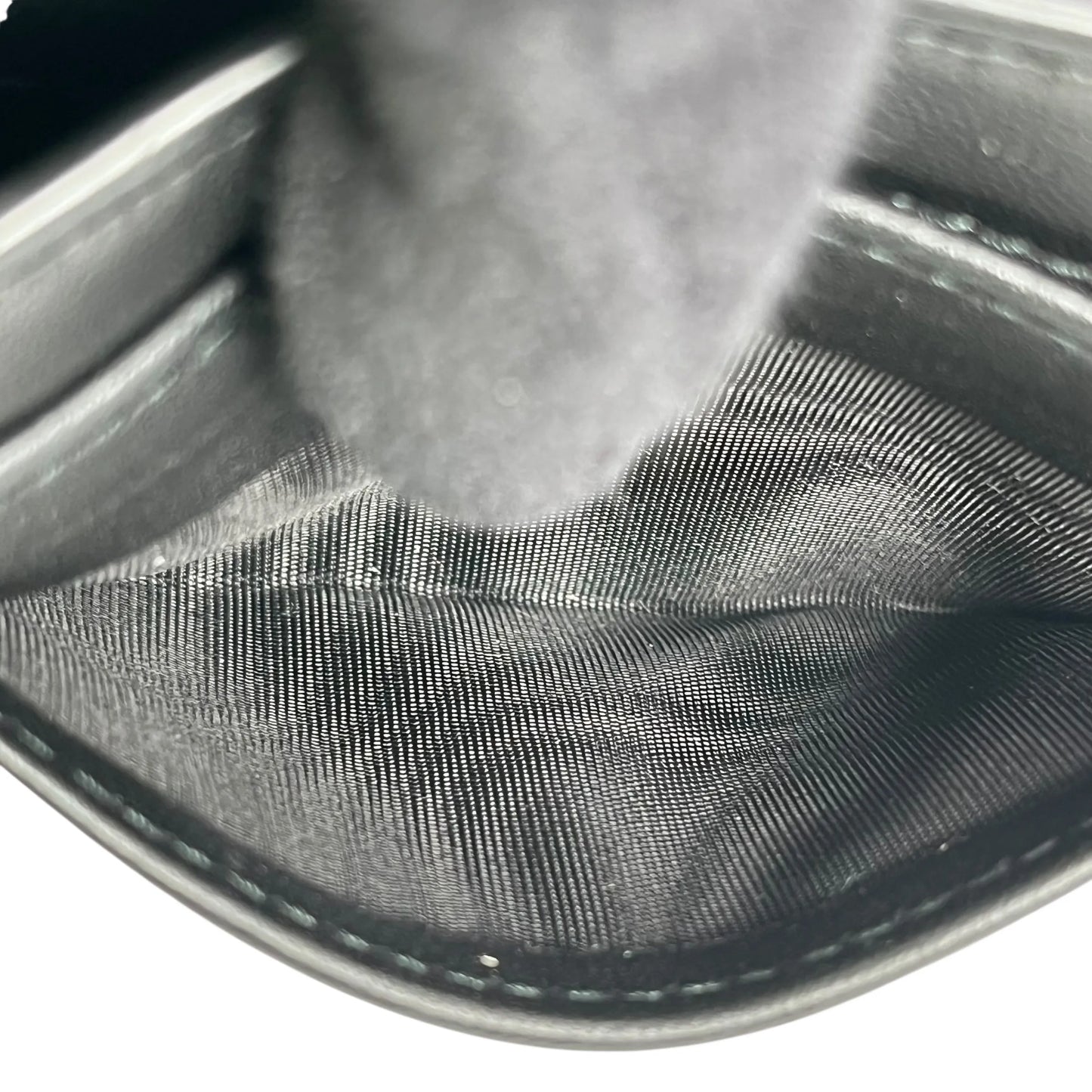 BOTTEGA VENETA イントレチャート レザー 長財布 ロングウォレット - ブラック