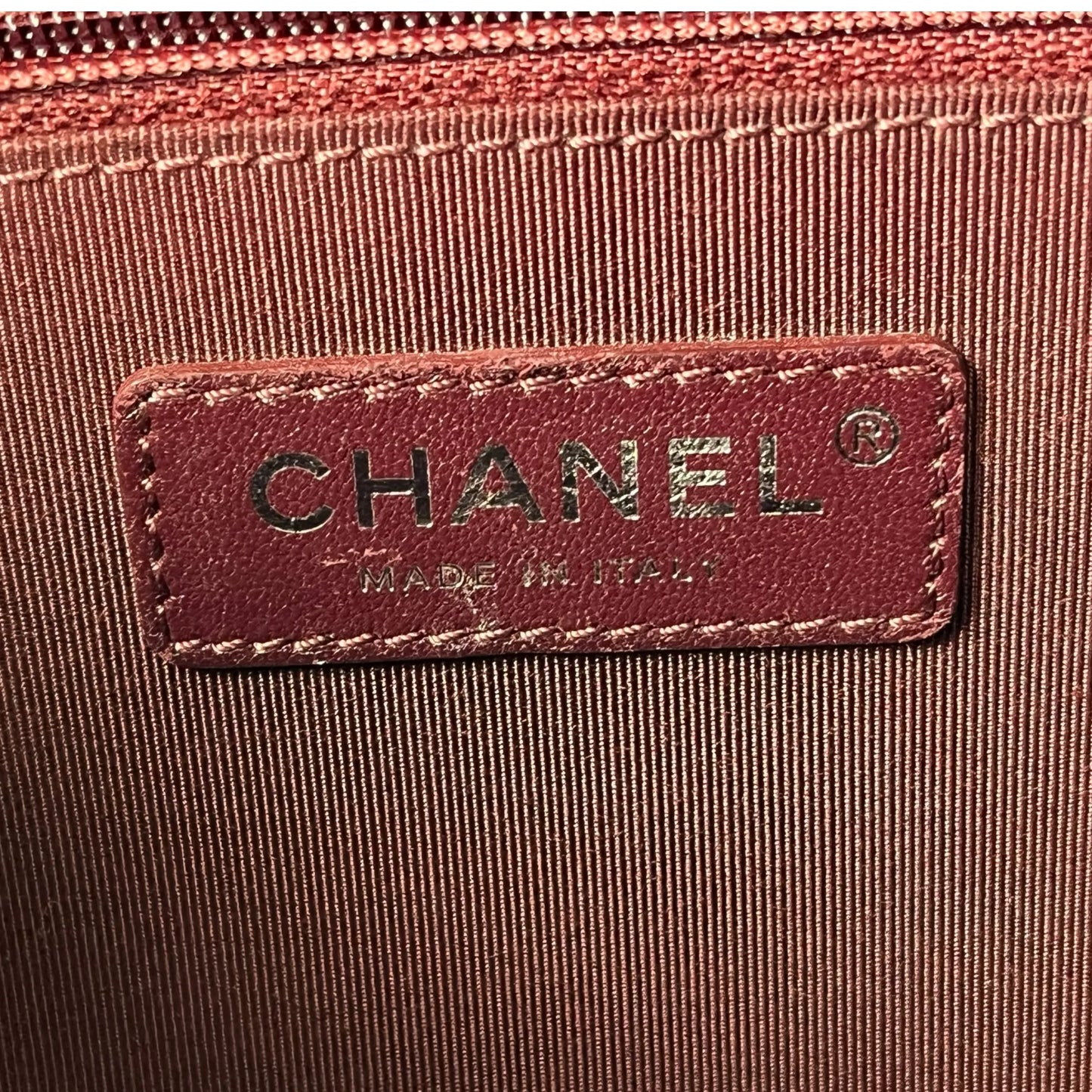 CHANEL CC University Matelasse Goatskin Chain Shoulder Bag - Navy 