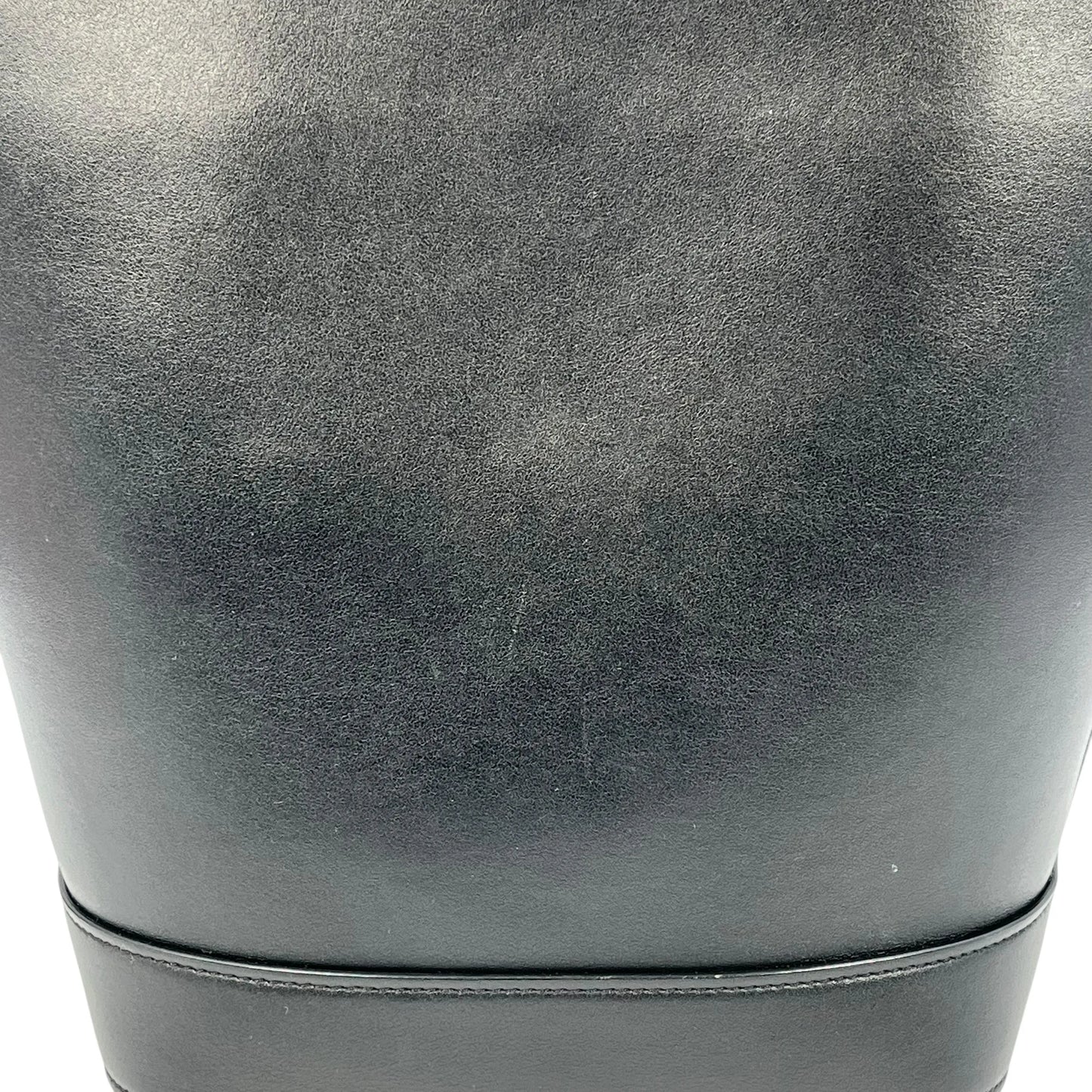 CELINE Small Bucket Cuir Triomphe Calfskin Shoulder Bag - Black 