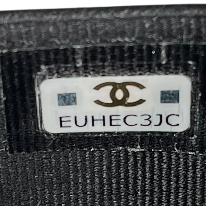 CHANEL Matelasse Lambskin Card Case and Coin Case - Black 