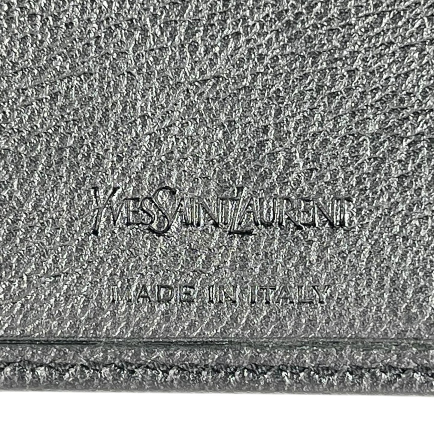 Saint Laurent ジップアラウンドウォレット レザー 二つ折り財布 コンパクトウォレット - ブラック