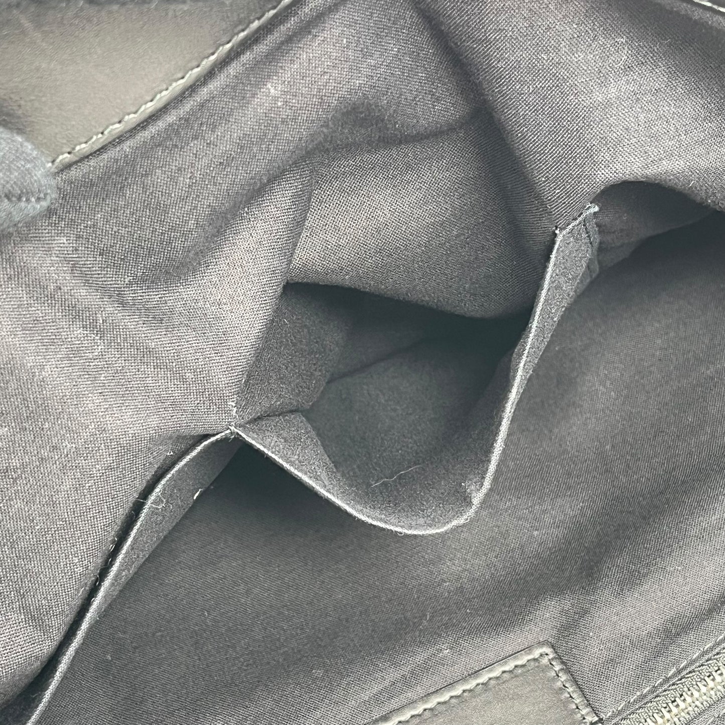 BALENCIAGA Canvas Navy Tote Bag - Cream x Black 