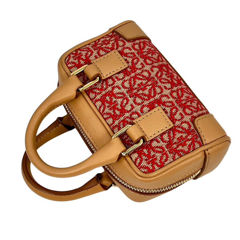 LOEWE Amazona Nano Mini Shoulder Bag - Brown and Red 