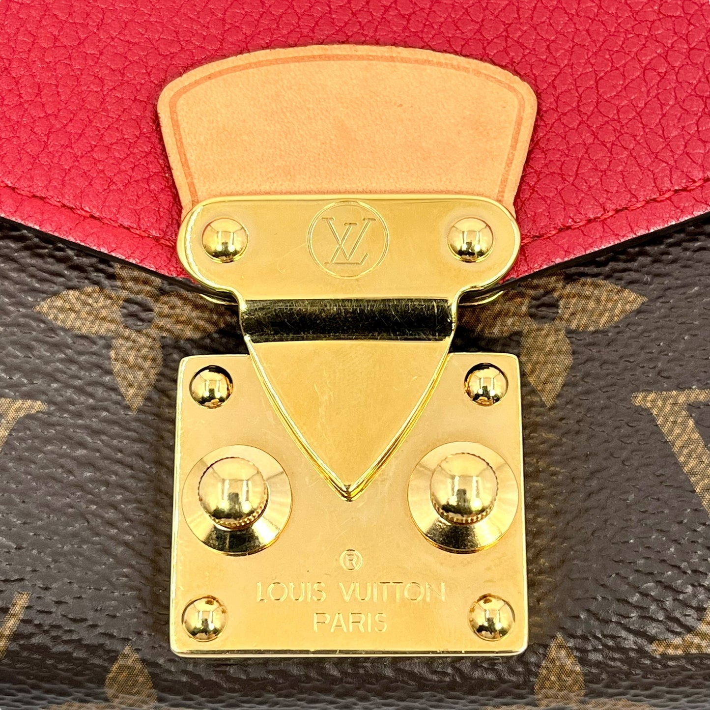 Louis Vuitton Monogram Pallas Portefeuille Long Wallet - Red 