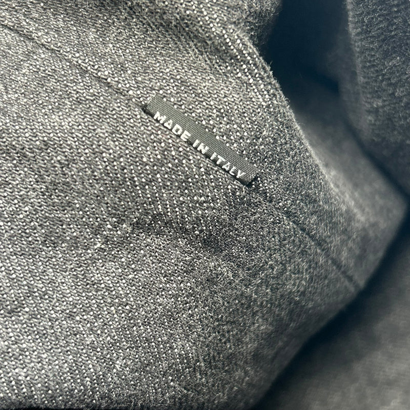 PRADA Canapa Rhinestone Handbag - Charcoal Grey 