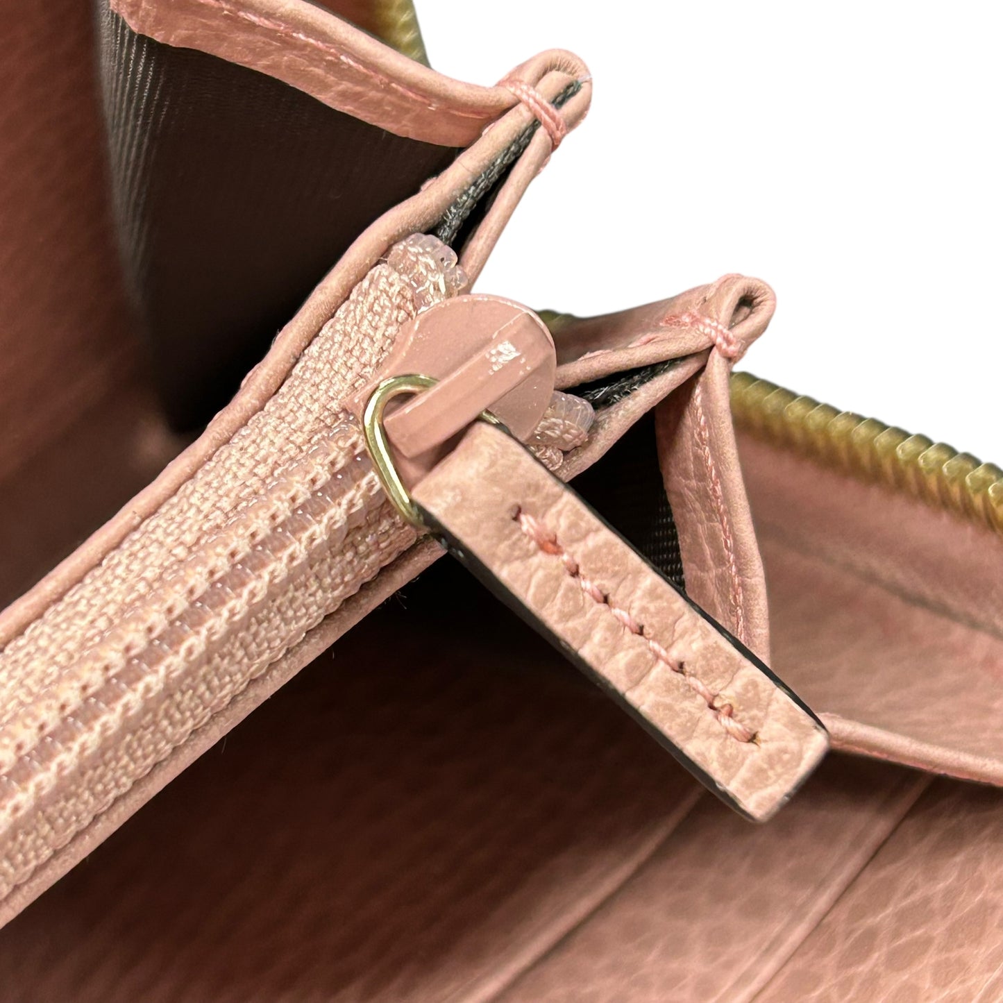 GUCCI GG Canvas Zip Around Long Wallet - Beige 