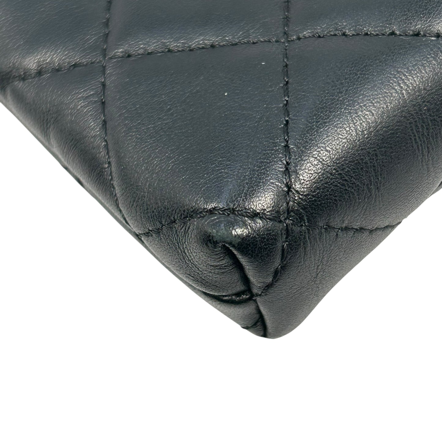 CHANEL Cambon Coco Mark Coin Case - Black 