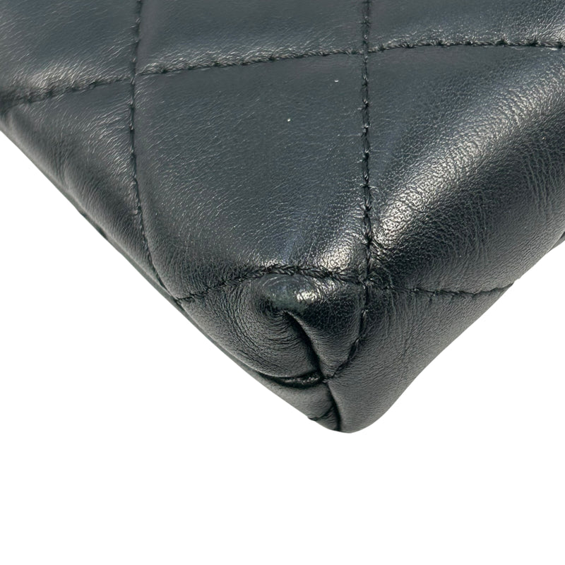 CHANEL Cambon Coco Mark Coin Case - Black 