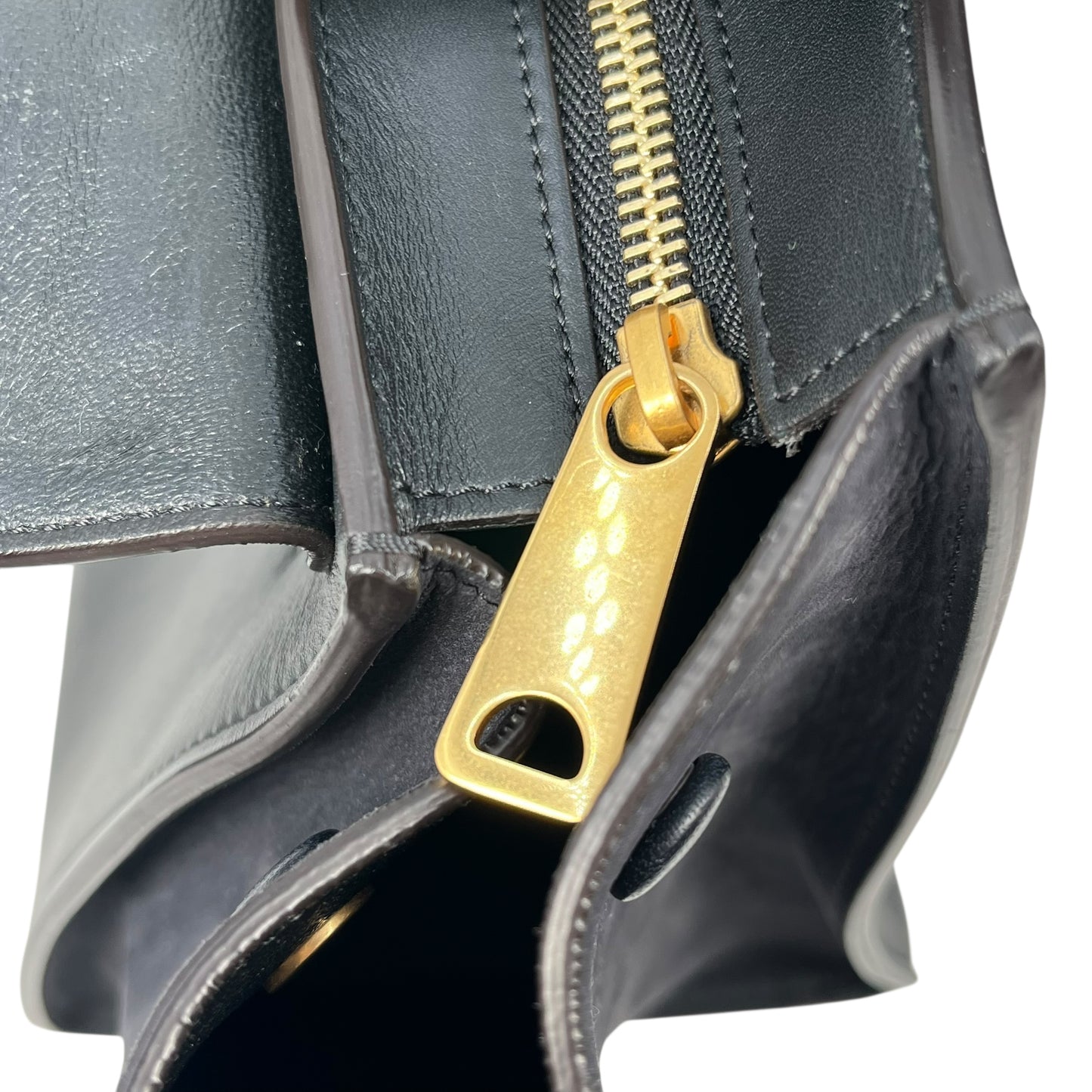 CELINE Trapeze Handbag - Navy Blue 