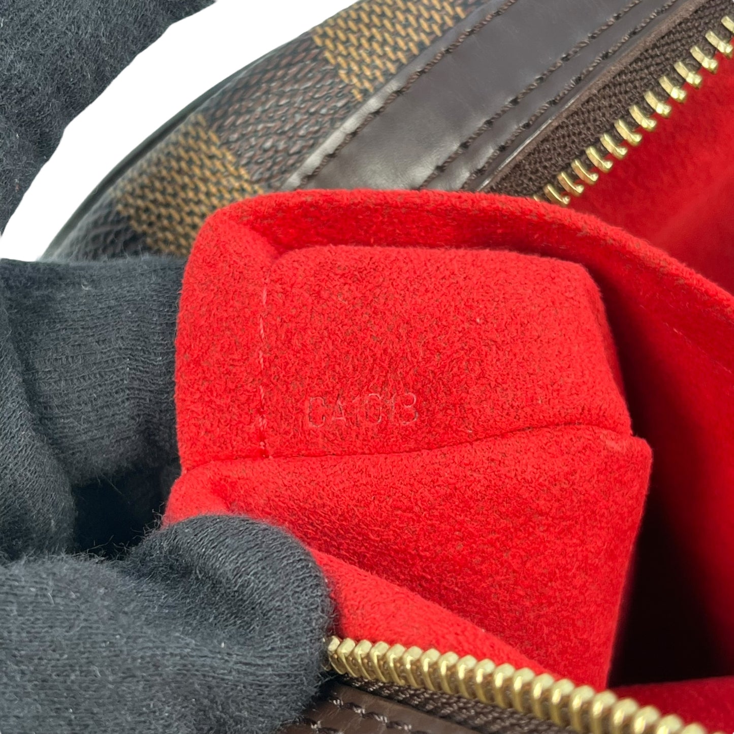 Louis Vuitton Damier Ebene Duomo Handbag - Dark Brown 